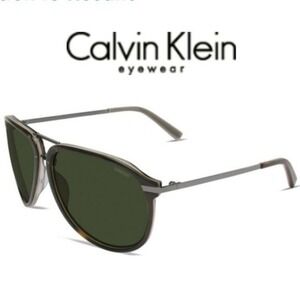 Calvin Klein Vintage CK7253SP Sunglasses Tortoise Aviator Style Fashion NEW